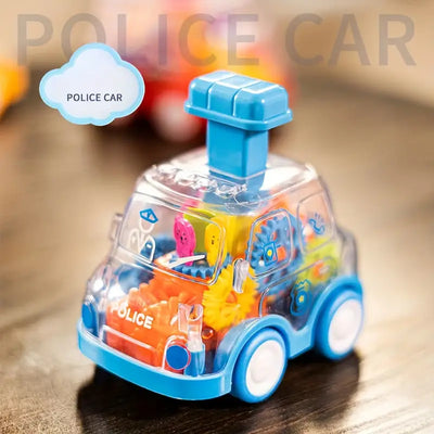 Cartoon Transparent Gear Toy Car