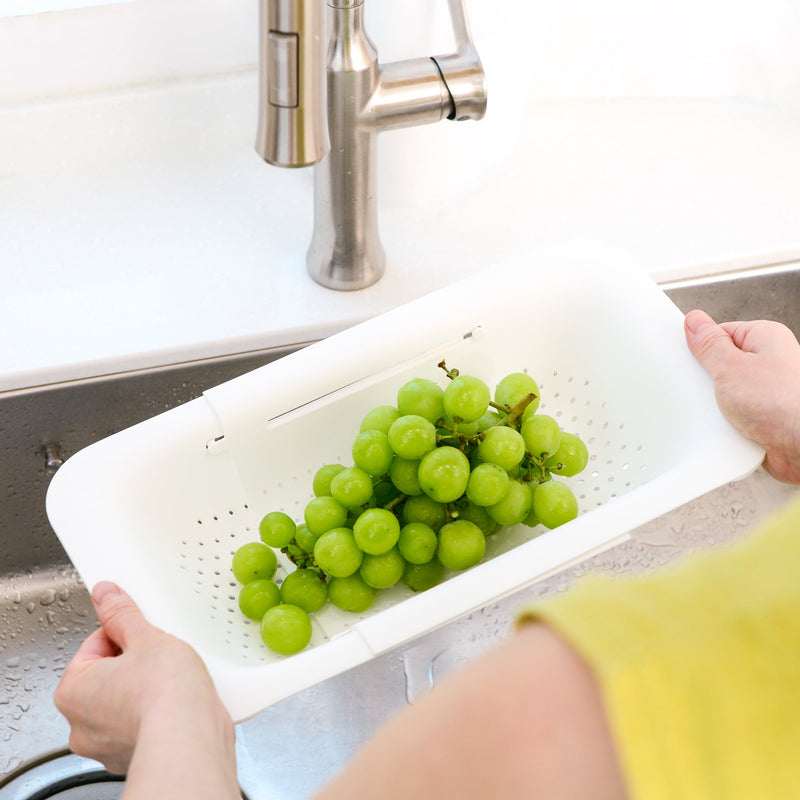 Fine Living - Expandable Over Sink Mini Rack - White