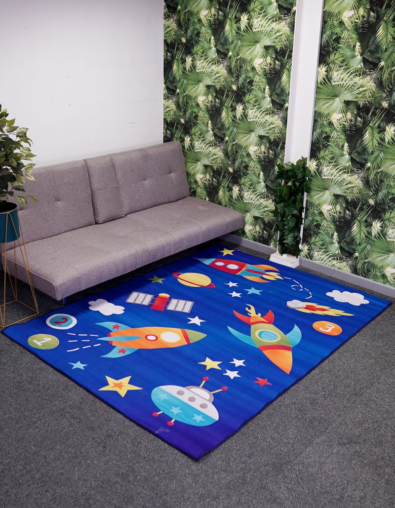 Spaceship Crystal Velvet Carpet