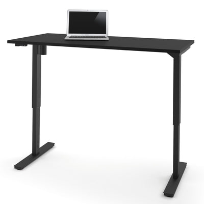 Height Adjustable Office Desk - Black Top