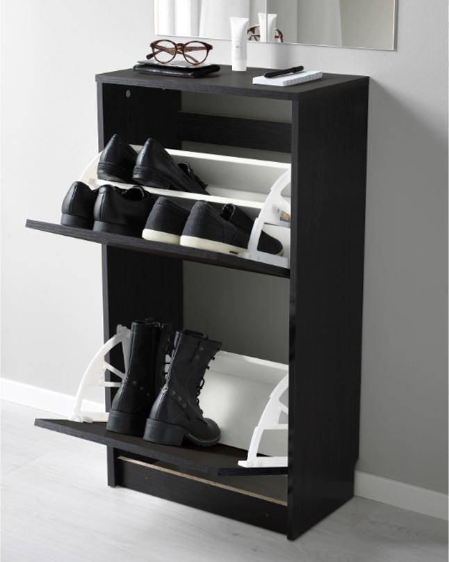 Fine Living Shoe Cabinet - Classic 3 Tier - Maple