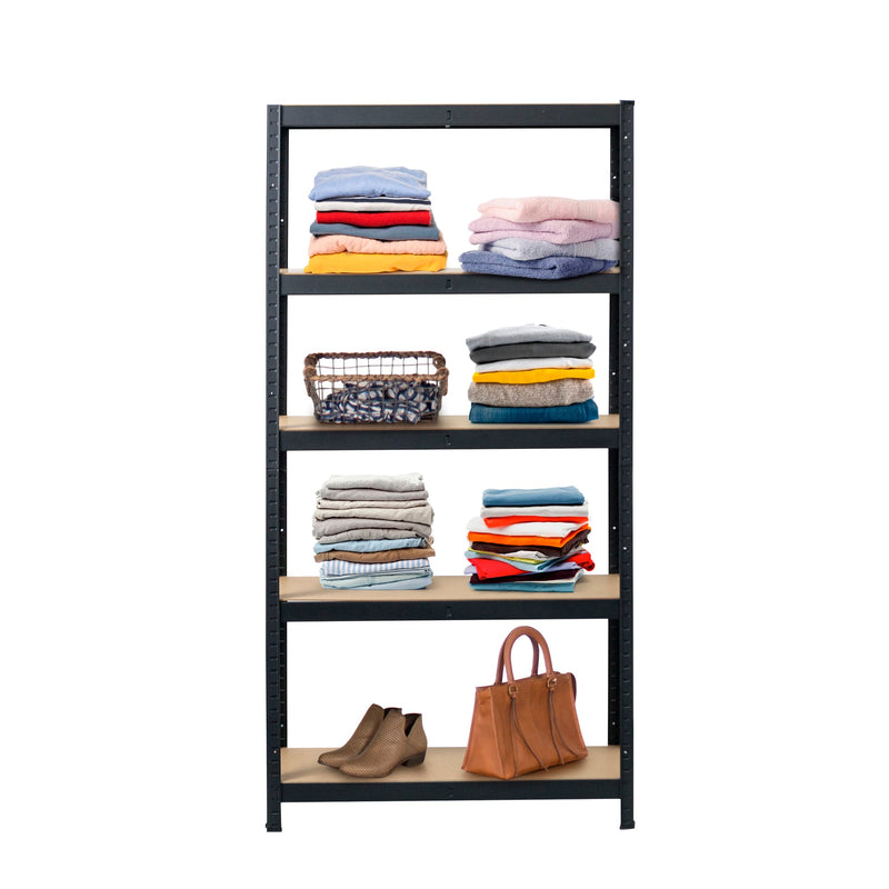 Fine Living - 5 Layer Shelf Matt Black - 2pc set