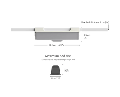 Under-shelf Coffee Pod Drawer - Fine Living