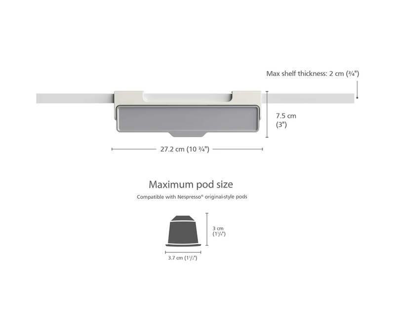 Under-shelf Coffee Pod Drawer - Fine Living