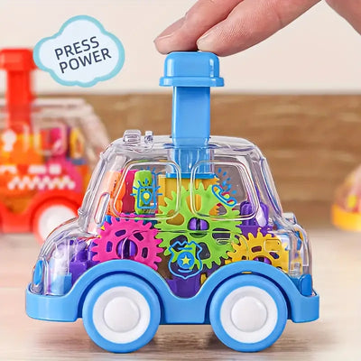 Cartoon Transparent Gear Toy Car