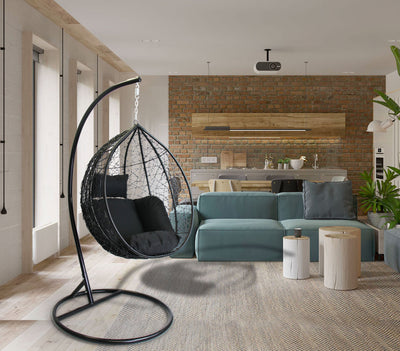 Santorini Pod Swing -85cm - Black