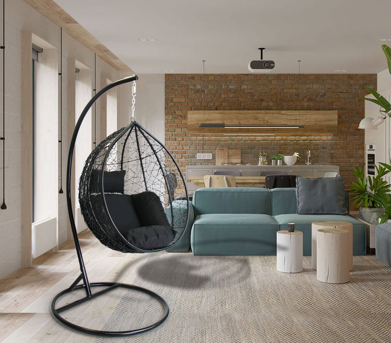 Santorini Pod Swing -85cm - Black
