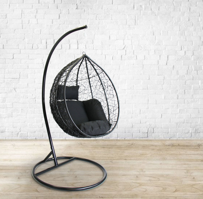 Santorini Pod Swing -85cm - Black