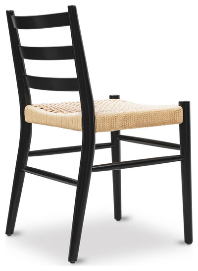 Wood and Rattan Dining Room Chair (Single Unit)