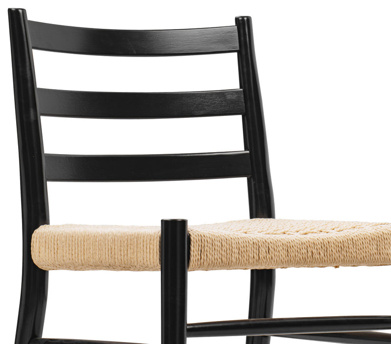 Wood and Rattan Dining Room Chair (Single Unit)