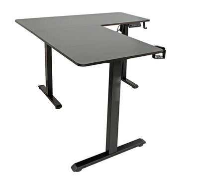 FlexiCorner Height Adjustable Desk - Black - Fine Living