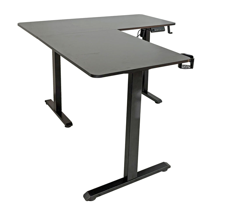 FlexiCorner Height Adjustable Desk - Black - Fine Living