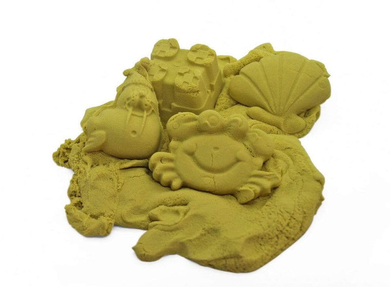 1Kg Sensory Sand with Shapes Yellow