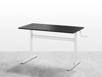 Elevate Desk - Black/ White - Fine Living