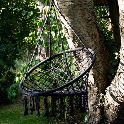 Canary Crochet Hammock Chair Black