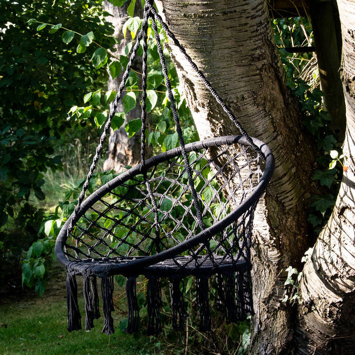 Canary Crochet Hammock Chair Black