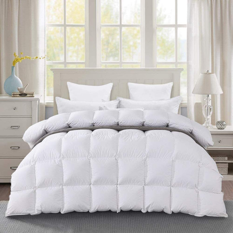 Goose Feather Down Comforter - Double - Fine Living