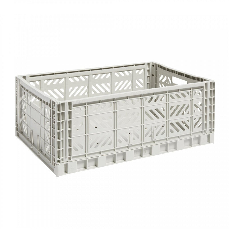 Fine Living Folding Crate Large Grey