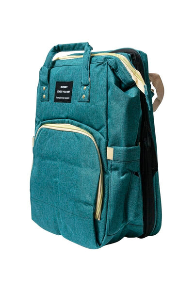 Nuovo - 2 in 1 Babypack with Fold Out Bed - Green