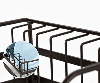 Iris Dish Rack - Black Carbon