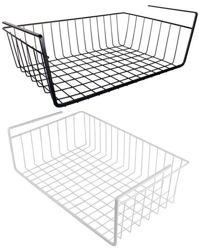 Fine Living Hanging Storage baskets-Black