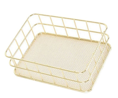 Mental Ovate Wire Rack - Gold