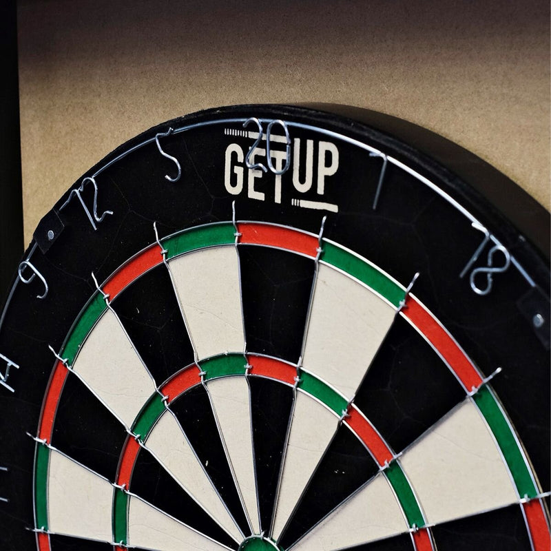 GetUp Tournament Dartboard with Cabinet