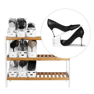 Shoe Organizer - Set of 6 - Black