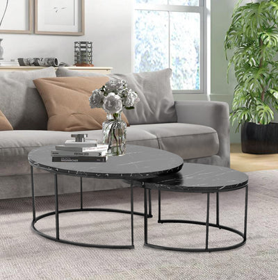 Broadway Nesting Coffee Table (2 Piece Black)