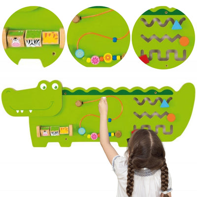 Jeronimo - Wooden Wall Activity Crocodile