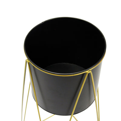 Intertwined Plant Stand --L-Black