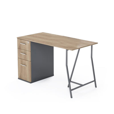 Payton Desk - Fixed Cabinet
