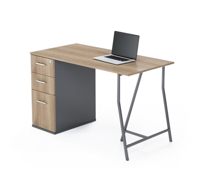 Payton Desk - Fixed Cabinet