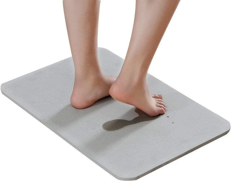 Diatom Mud Bath Mat- Light Grey
