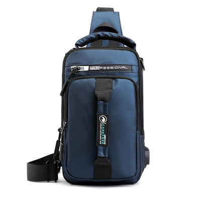 USB Charging Compact Bag - Blue