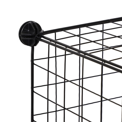 Wire 4 Cube Cabinet - Black