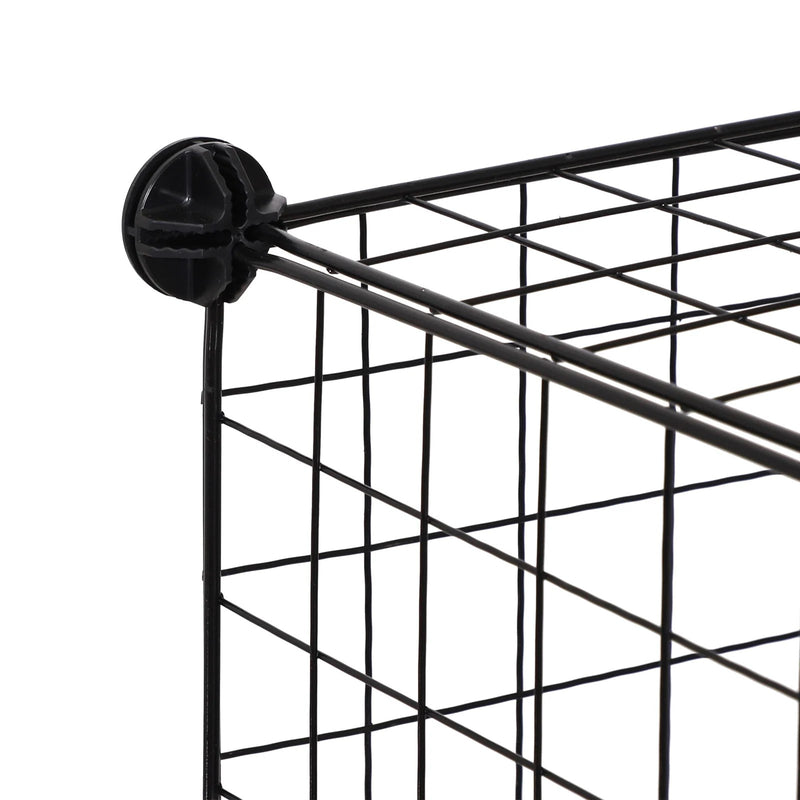 Wire 6 Cube Cabinet - Black