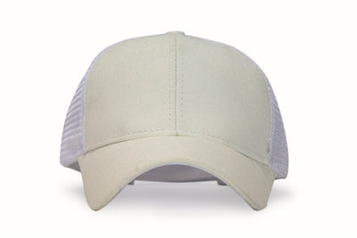 Baseball Ponytail Cap - White/Silver Glitter