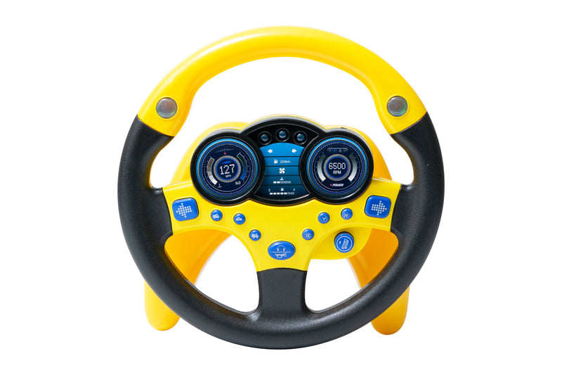 Driver Baby Steering Wheel with Music Yellow