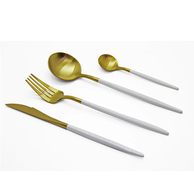 Finery - Cutlery Set 12pc - Gold/White