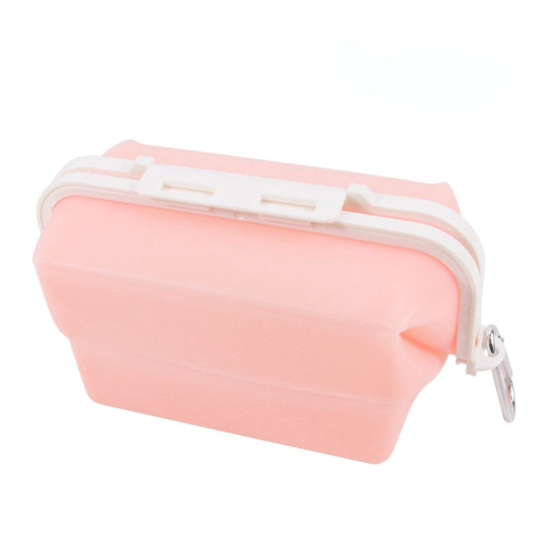 Silicone Foldable Food Storage Bag-Pink