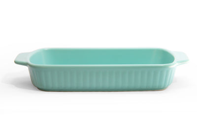Fine Living Rectangular Ceramic Dish - Blue