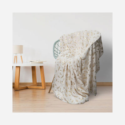 Fine Living Plush Throw - Feathers 1.9mx2.3m