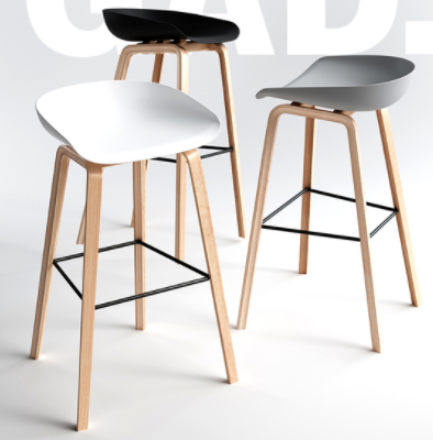 Emma Bar Stool - White