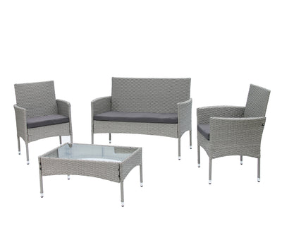 Rattan Jakarta - 4pc  Marbled Grey