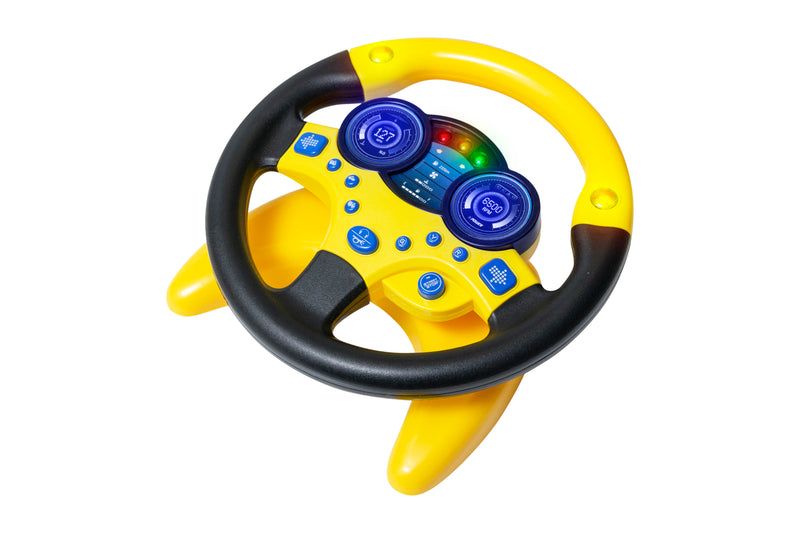 Driver Baby Steering Wheel with Music Yellow