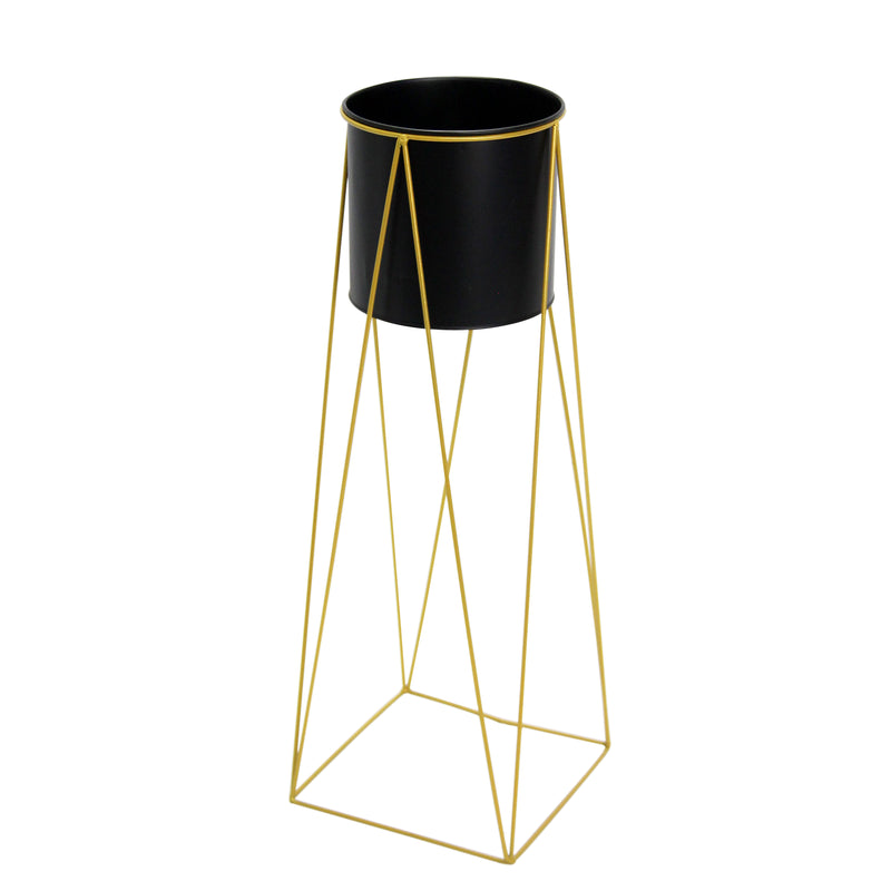 Intertwined Plant Stand-M Black