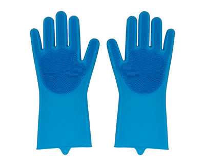 Silicone Kitchen Gloves - Blue