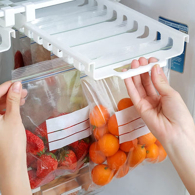 Refrigerator Storage Bag Rack