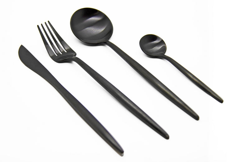Finery - Cutlery Set 12pc - Carbon Black